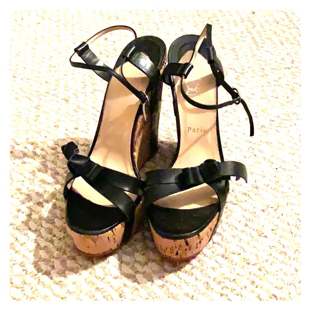 Authentic! Christian Louboutin wedges